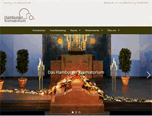 Tablet Screenshot of krematorium-hamburg.de